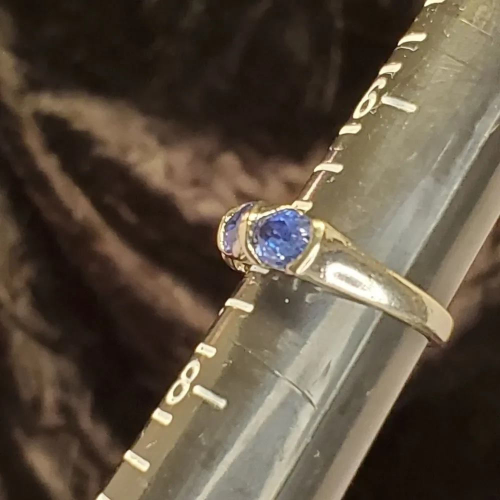 0226. Beautiful!!!!!! ~ Ross Simons ~ Iolite 💙 Cluster ~ STERLING Ring ~ FIRM - Picture 9 of 10